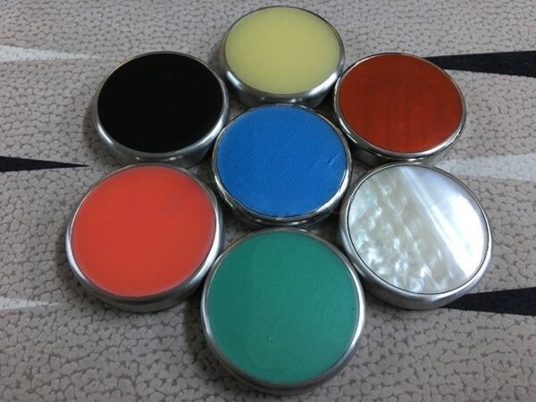 Assorted Colors - Chrome Rimmed Flat