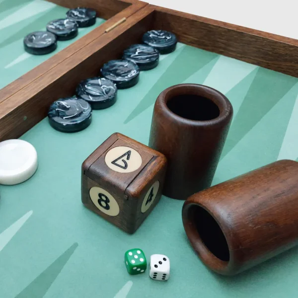 The Earth Board, Luxury Backgammon Set, Innovative Design, Eco-friendly - Image 2