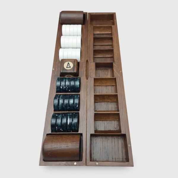 The Earth Board, Luxury Backgammon Set, Innovative Design, Eco-friendly - Image 6