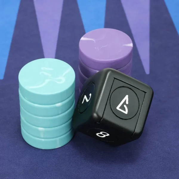 The VOID Board, 2nd Generation, Aurora Edition, Interstellar Series, Luxury Backgammon Set - Image 5