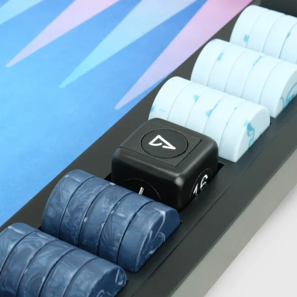The VOID Board, 2nd Generation, Vega Edition, Interstellar Series, Luxury Backgammon Set - Image 3