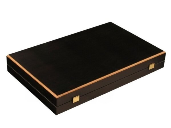 Black Backgammon Set - Large - Black Field - Image 5