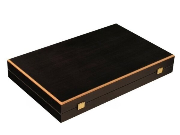 Black Backgammon Set - Large - Green Field - Image 5
