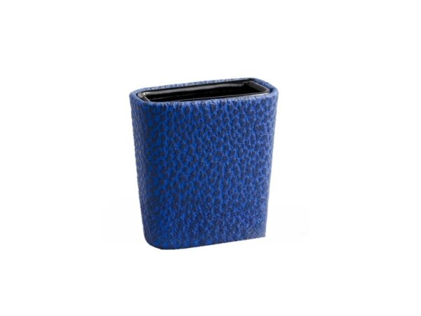 Leatherette Backgammon Dice Cup - Oval - Blue