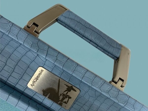 Competition Size Backgammon Set Blue Croco Set - Image 4