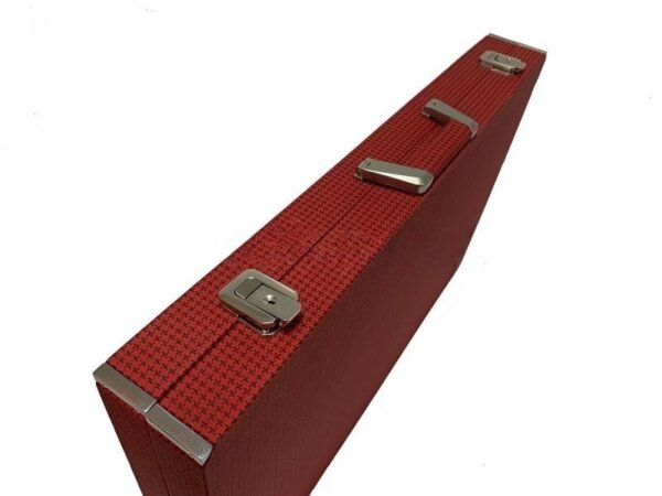 Competition Size Backgammon Set & ZMK Checkers Leather Wrapped - Image 6
