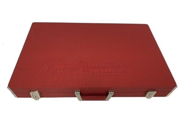 Competition Size Backgammon Set & ZMK Checkers Leather Wrapped - Image 7