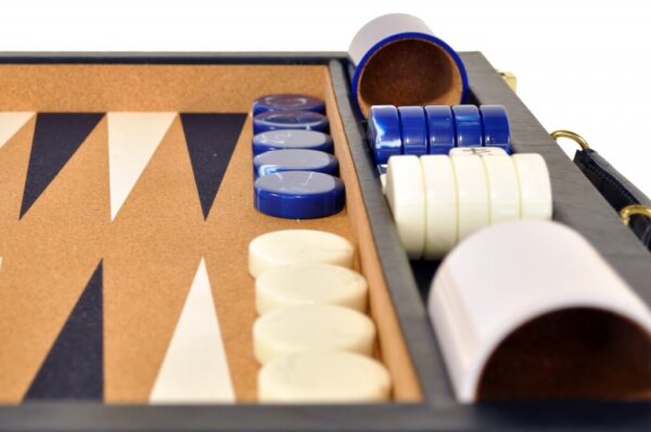 Classic Blue Champion Attaché Backgammon - Image 4