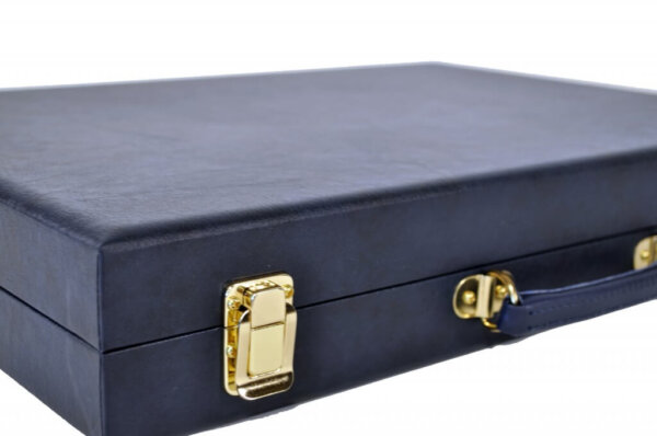 Classic Blue Champion Attaché Backgammon - Image 5