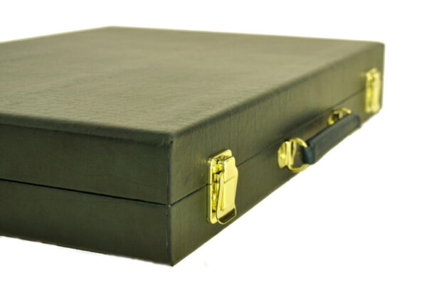 Classic Green Champion Attaché Backgammon - Image 4