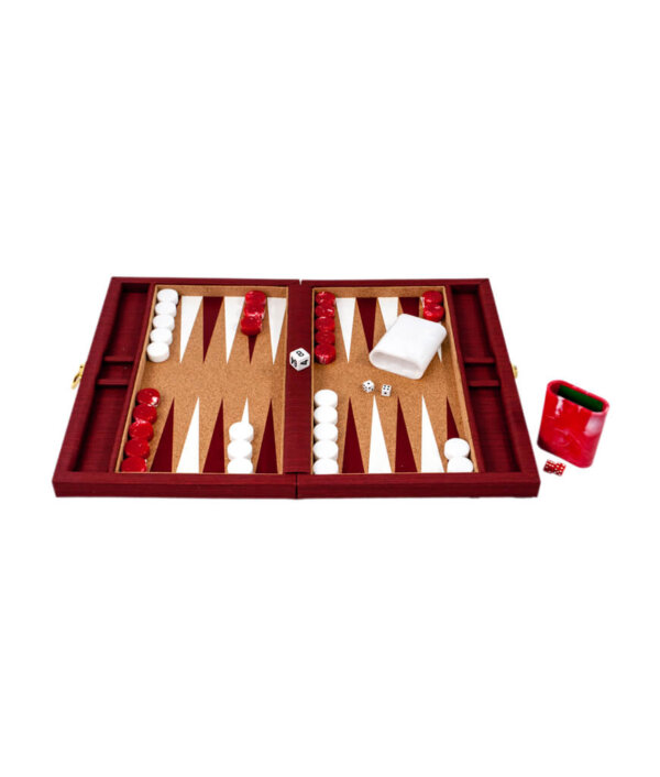 Anchor Red Travel Backgammon Set