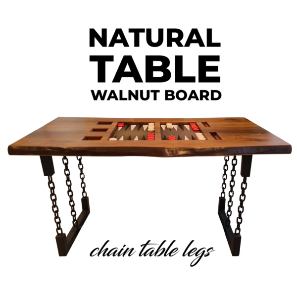 Natural Walnut "Chain " Table Board