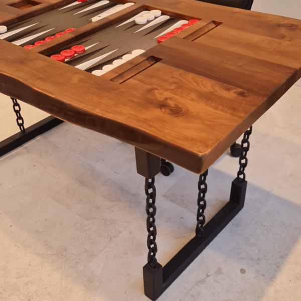 Natural Walnut "Chain " Table Board - Image 3