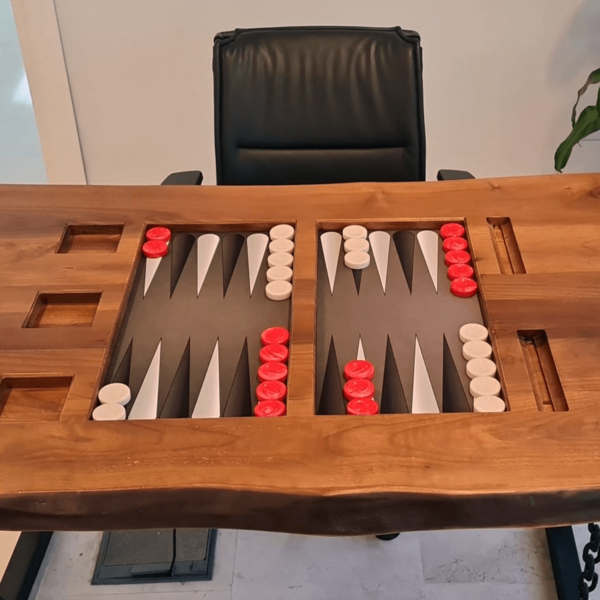 Natural Walnut "Chain " Table Board - Image 5