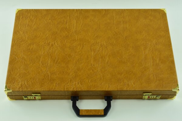 Special Edition Purple-Green-Yellow FTH Tournament Size Backgammon Board. 45mm Checkers - Image 5