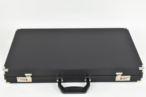 Fern Green/Red/Black FTH Tournament Size Backgammon Board. 45mm Checkers - Image 6