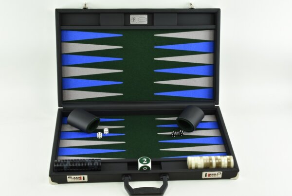 Green - Blue/Gray FTH Tournament Backgammon Set - Image 2