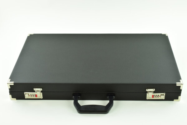 Red/Black/Gray FTH Tournament Size Backgammon Board. 45mm Checkers - Image 6