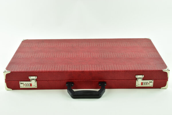 "Special Red Crocodile" - Special Edition Sand-Red-Green FTH Tournament Size Backgammon Board. 45mm Checkers - Image 5