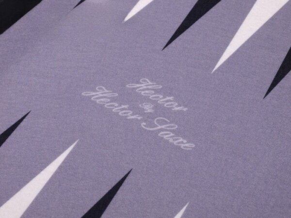 Hector Saxe Faux Leather Backgammon Set - Grey Field - Image 4