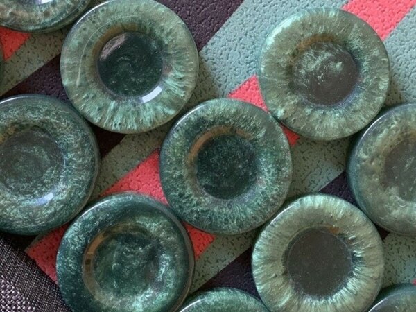 ArtGammon - Green - Polyester 44.5mm