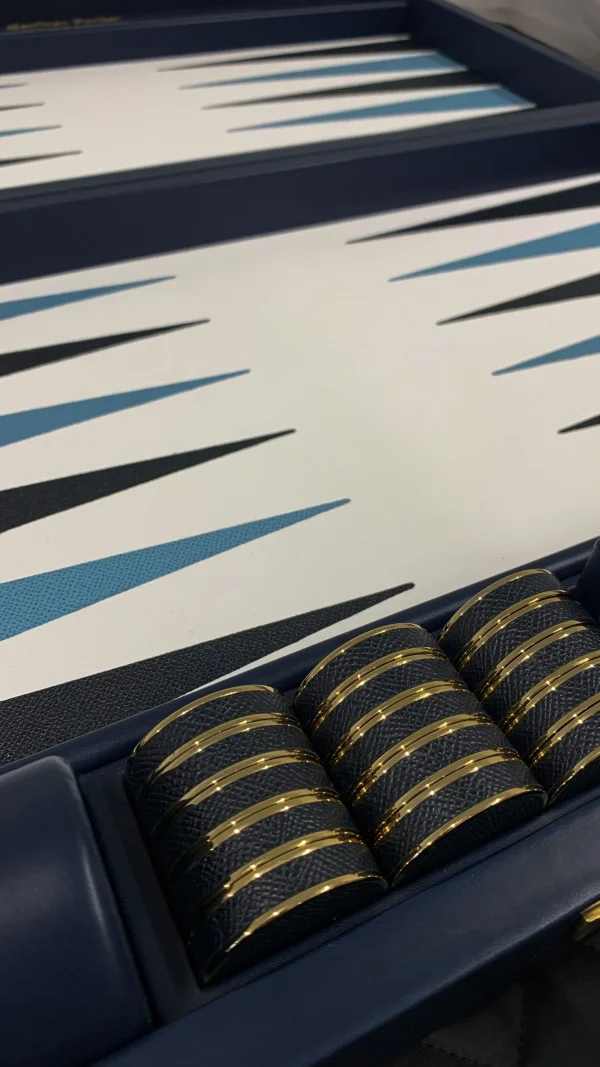 Personalised Backgammon Set – Bridle Hide - Image 5