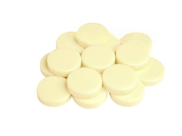 Backgammon Checkers - High Gloss Melamine - Ivory (1 3/16 in. Dia.) - Roll of 15