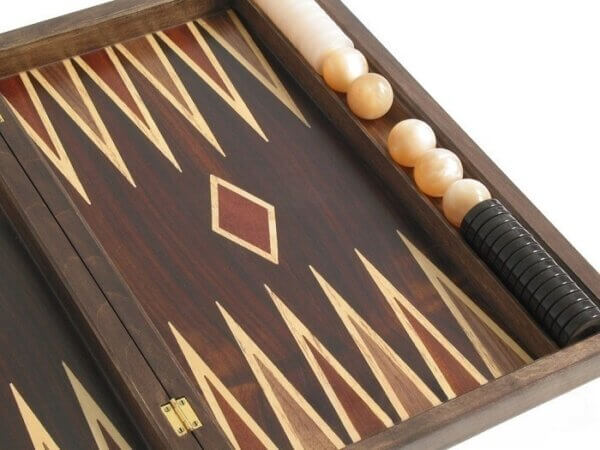 Kelempeki-Leather Backgammon Set with Racks - Image 3