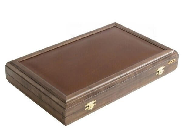 Kelempeki-Leather Backgammon Set with Racks - Image 5