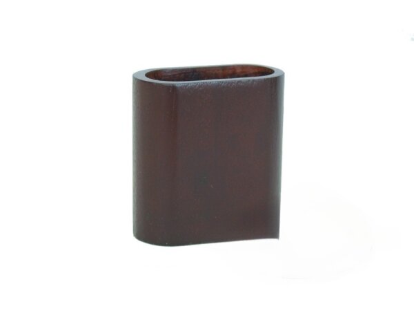 Wood Backgammon Dice Cup - Oval - Mahogany