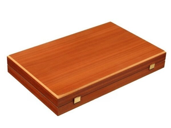 Mahogany Backgammon Set - Large - Blue - Image 5