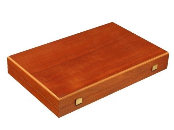 Mahogany Backgammon Set - Large - Red - Image 5