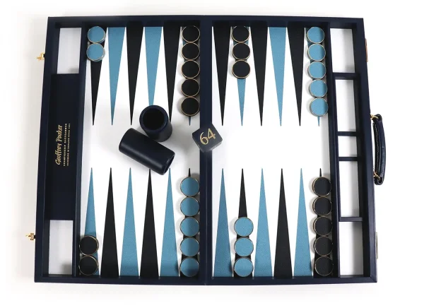 Personalised Backgammon Set – Bridle Hide - Image 7