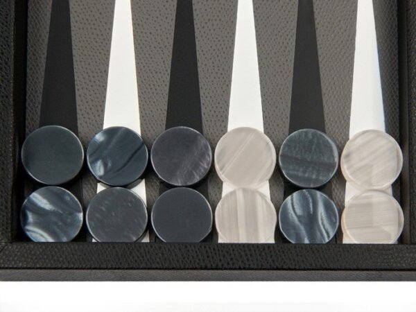 Zaza & Sacci® Backgammon Set - Model ZS-222 - Travel - Black - Image 3
