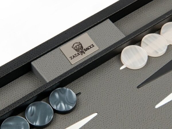 Zaza & Sacci® Backgammon Set - Model ZS-222 - Travel - Black - Image 4