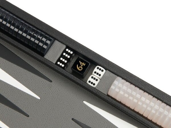 Zaza & Sacci® Backgammon Set - Model ZS-222 - Travel - Black - Image 5