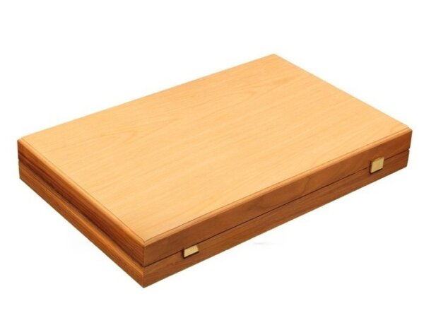 Oak Backgammon Set - Large - Black - Image 5