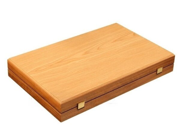 Oak Backgammon Set - Large - Red - Image 5