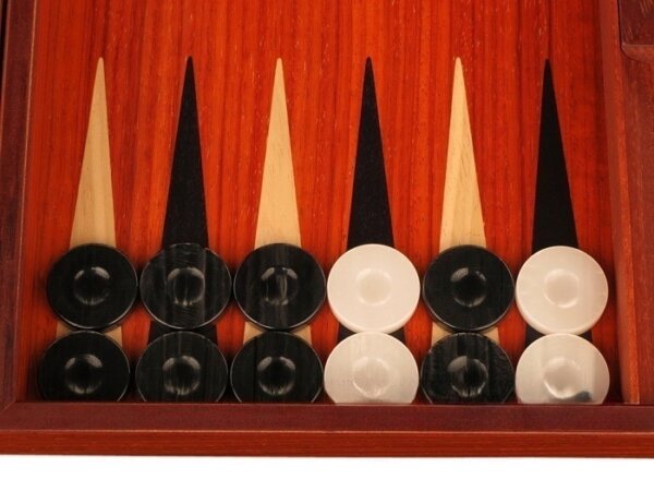 Padauk Backgammon Set - Large - Padauk Field - Image 3