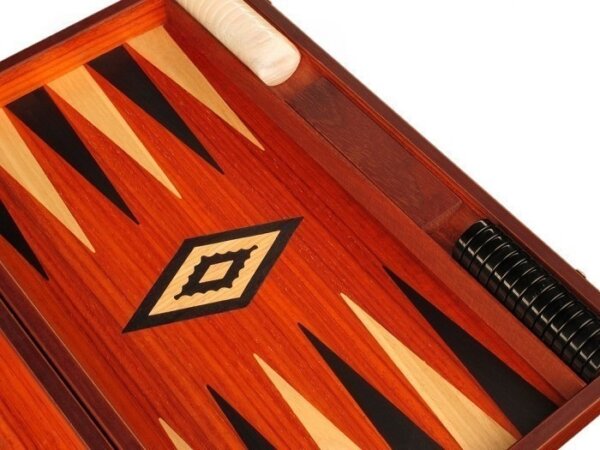 Padauk Backgammon Set - Large - Padauk Field - Image 4