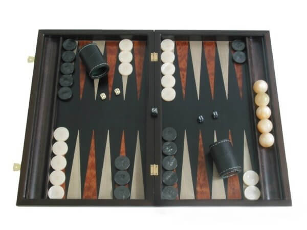 Palisander Backgammon Set with Racks