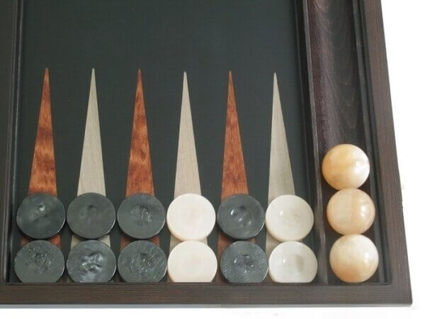 Palisander Backgammon Set with Racks - Image 3