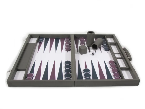 Personalised Backgammon Set – Bridle Hide - Image 11