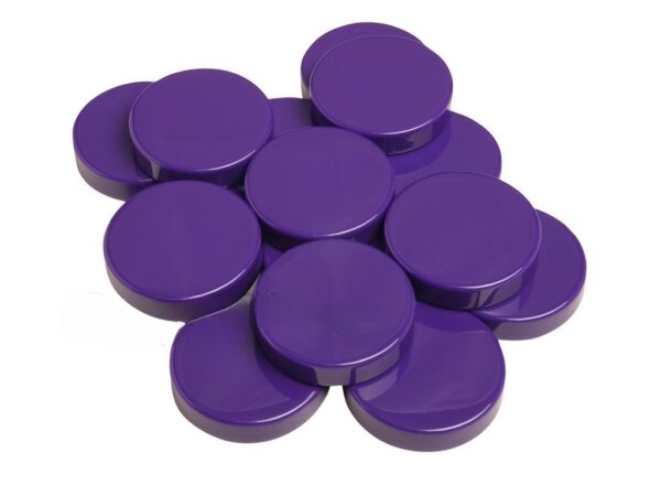 Backgammon Checkers - Opaque - Purple - (1 3/4 in. Dia.) - Roll of 15