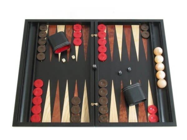 Sensation Backgammon Set with Racks - Model 409