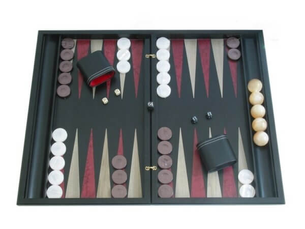 Sensation Backgammon Set with Racks - Model 409