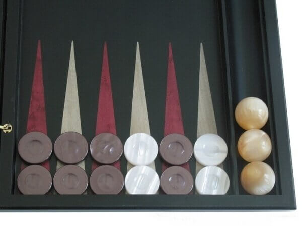 Sensation Backgammon Set with Racks - Model 409 - Image 3