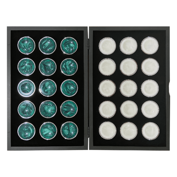 Steel Checkers Set 01- FM Gammon