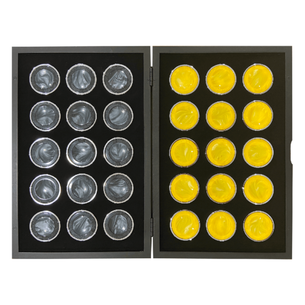 Steel Checkers Set 05 - FM Gammon
