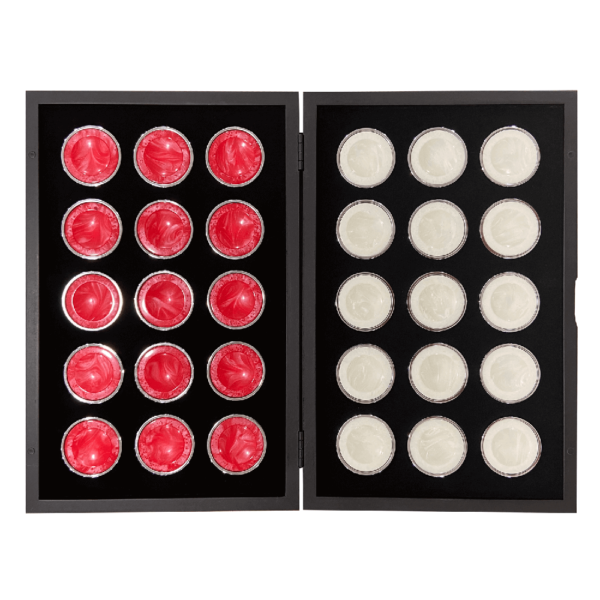 Steel Checkers Set 11 - FM Gammon
